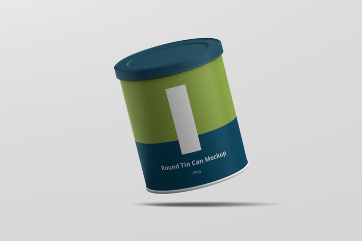 Tin Can Mockup Round Medium