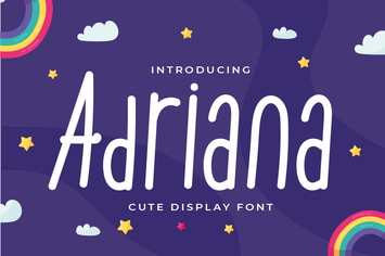 Adriana - Cute Display Font