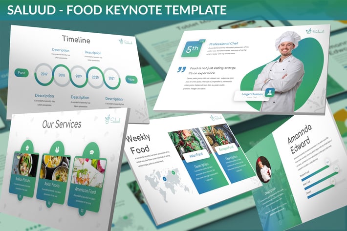 Saluud - Food Keynote Template