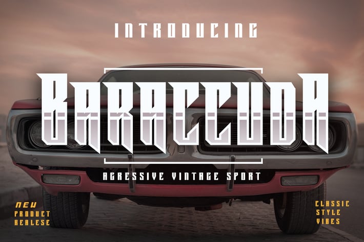 Baraccuda - Aggressive Font