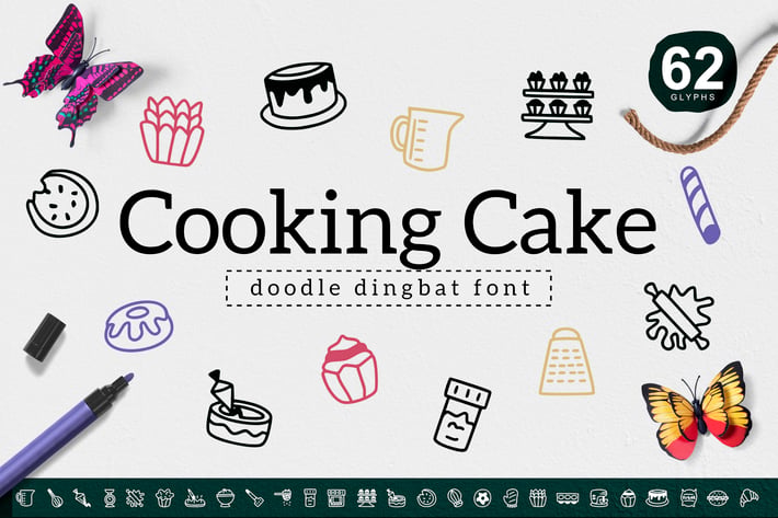 Cooking Cake Dingbat