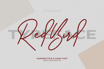 Redbird Signature Font Free Sans