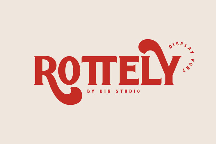 Rottely - Modern Display Font