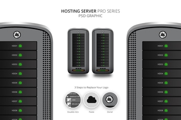 Hosting Server Pro Series GRAY Single PSD