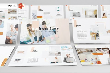 BUSINESS STARS - Powerpoint V503