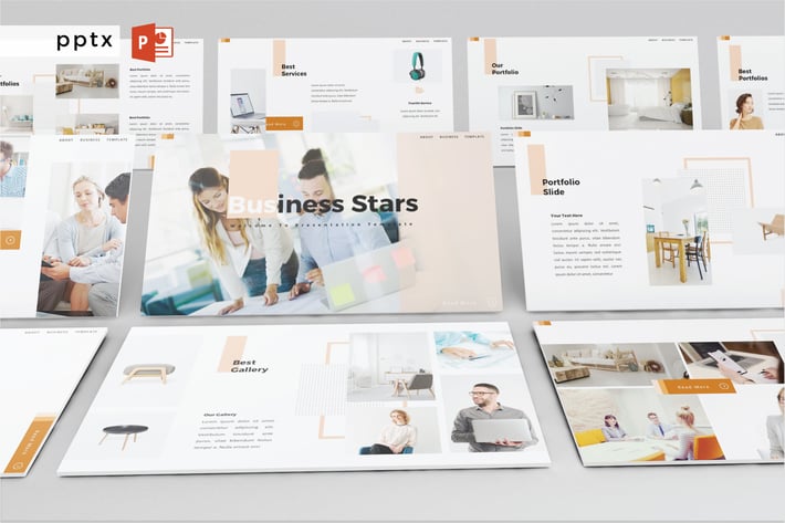 BUSINESS STARS - Powerpoint V503