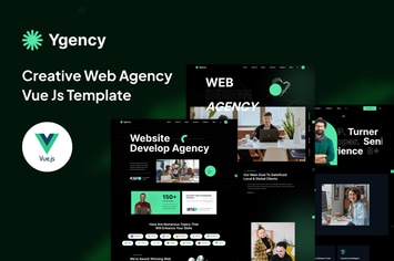 Ygency - Web Design Agency Vue Nuxt Template