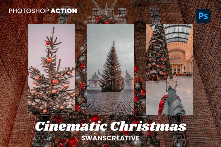 Cinematic Christmas Photoshop Action