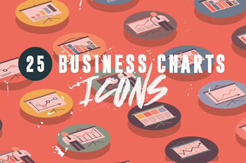 25 Business Charts Icons