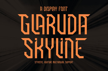 Garuda Skyline A Display Font 