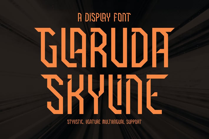 Garuda Skyline A Display Font 