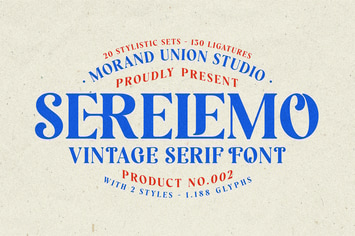 Serelemo - Vintage Serif Font