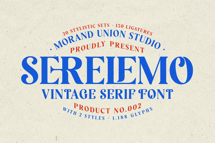 Serelemo - Vintage Serif Font