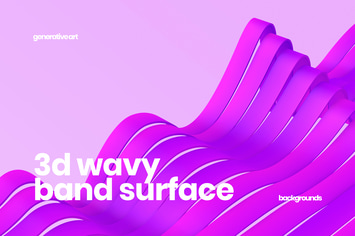 3D Wavy Band Surface