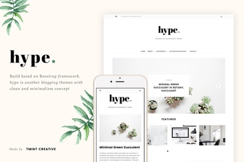 Hype - Minimal Grid Tumblr Theme