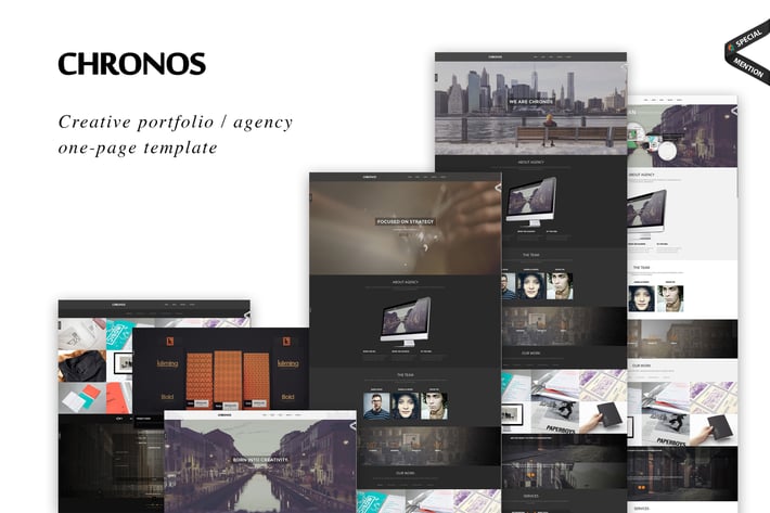 Chronos - Parallax One Page HTML Template