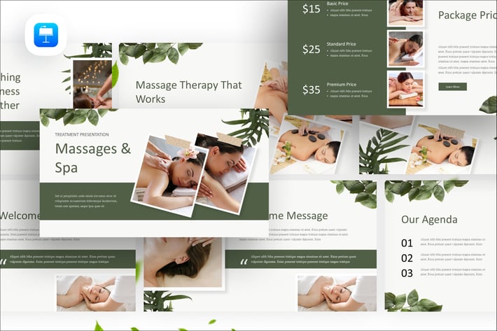 Massages and Spa Center Keynote Presentation