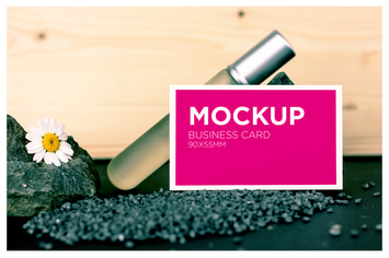 Beauty Business Card Mockup