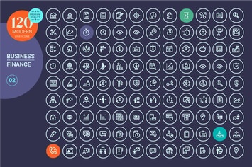 Business and Finance Line Icons
