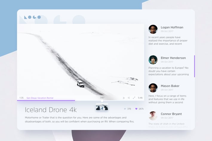 Light Video Player - Web Template