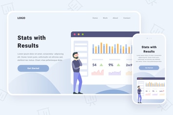 Stats With Results Illustration