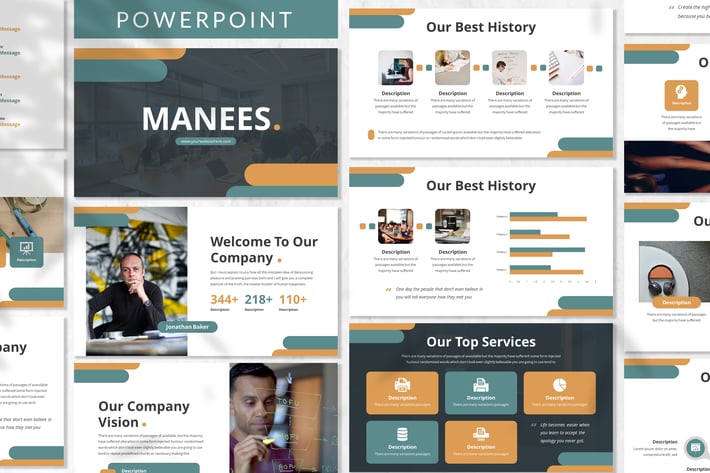 Manees - Business Powerpoint Template