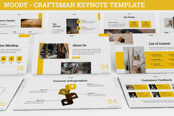 Woody - Craftsman Keynote Template