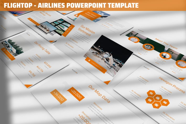 Flightop - Airlines Powerpoint Template