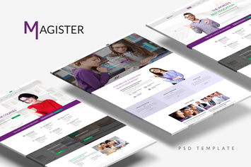 Magister — Education/Courses/Academy PSD Template