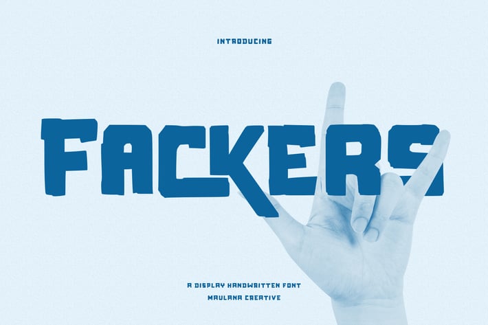 Fackers Handwritten Display Font