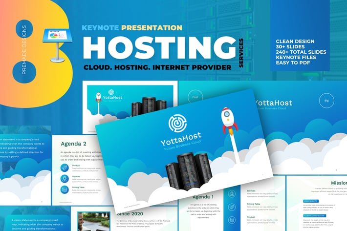 Hosting Company Profile Keynote Template