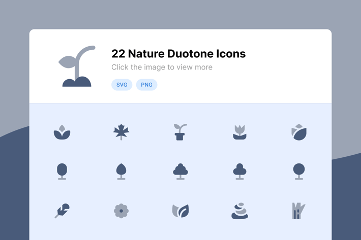Nature Duotone Icons