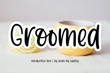 Groomed Handwriting Display Font