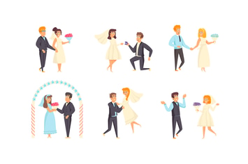 Wedding Peopel Character Situation