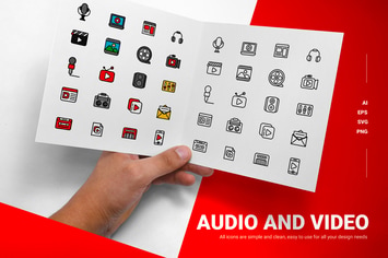 Audio & Vidio Edition - Icons