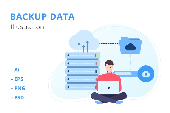 Backup Data Illustration