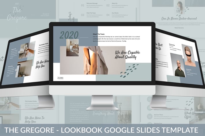 The Gregore - Lookbook Google Slides Template