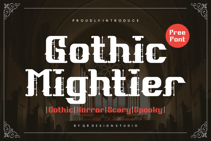 Gothic Mightier - Metal Font