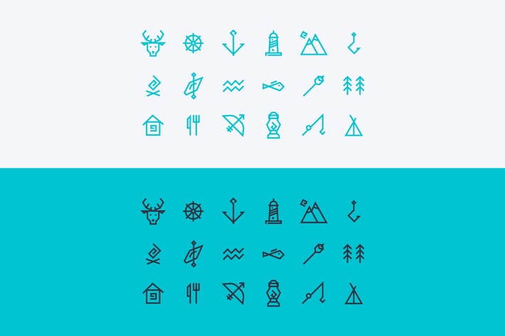 vector icons set about travel and tourism