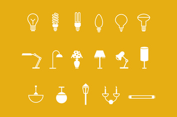 18 Lamp and Light Icons