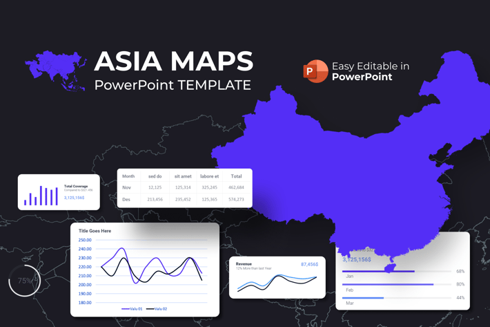 Asia Maps PowerPoint Presentation Template