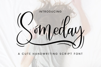  Someday – Handwriting Script Font
