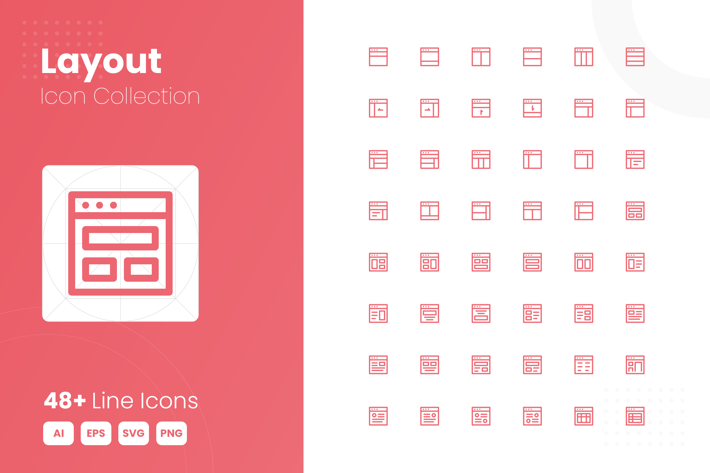48 Layout Icon Collection