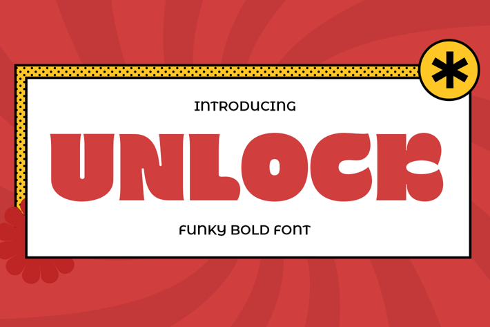 Unlock - Funky Bold Font