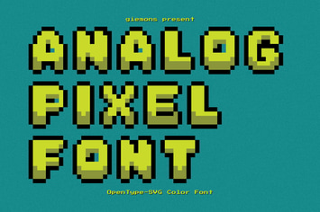 Analog Pixel - SVG Font