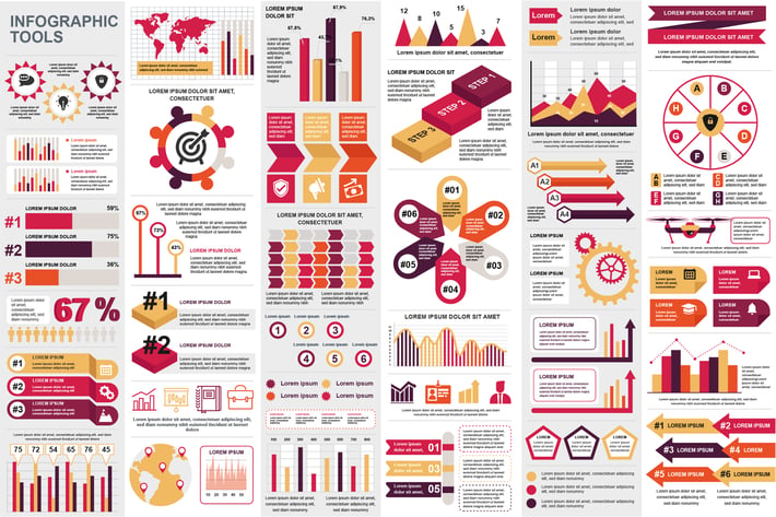 Set Infographic Elements Template