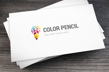 Color Pencil Logo Template