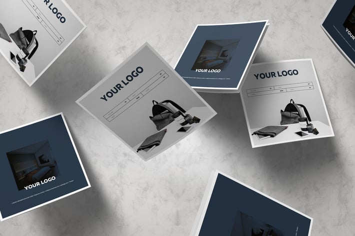 Gradient Square Brochure Template