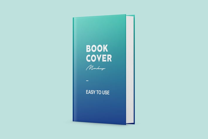 Turned Book Cover Mockup