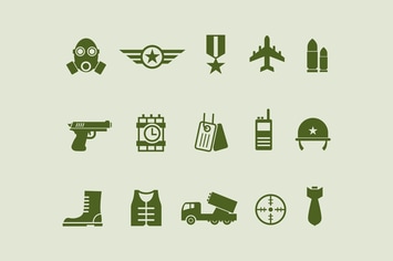 15 Army and Military Icons